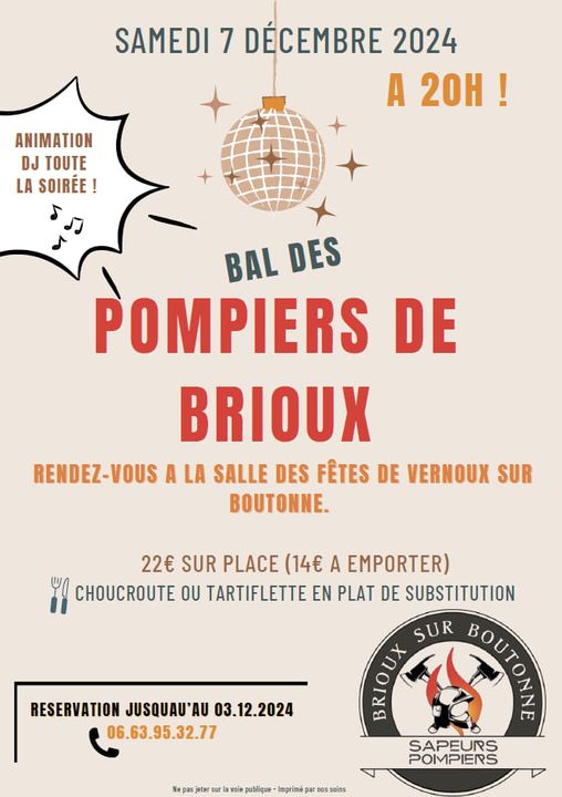 Bal des Pompiers de Brioux