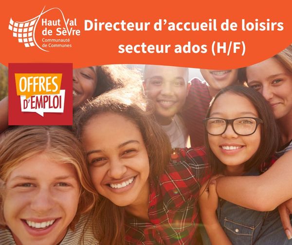 Directeur ou directrice d'accueil de loisirs - secteur ados.