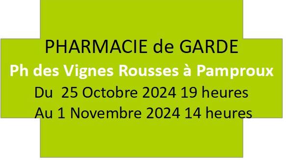 Pharmacie de Garde