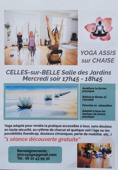 Yoga assis sur chaise